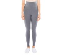 American Apparel Damen Women's Cotton Spandex Jersey High-Waist Leggings, Asphalt, M