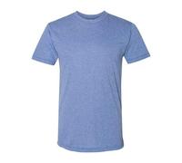 American Apparel Tri-Blend T-Shirt mit Rundhalsausschnitt, kurzärmelig, USA-Kollektion, Athletic Blue, L