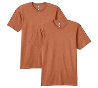 American Apparel Unisex Blend Track, Style Gtr401, T-Shirt, Tri-Rost (2er-Pack), M