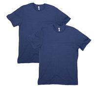 American Apparel Unisex CVC T-Shirt, Stil G2001CVC, 2er-Pack, Heather Indigo (2er-Pack), XL