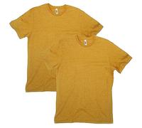American Apparel Unisex CVC T-Shirt, Stil G2001CVC, 2er-Pack, Heather Senf (2er-Pack), L