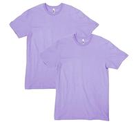 American Apparel Unisex CVC T-Shirt, Stil G2001CVC, 2er-Pack, Lila meliert (2er-Pack), S