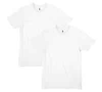 American Apparel Unisex CVC T-Shirt, Stil G2001CVC, 2er-Pack, Weiß (2-er Pack), S