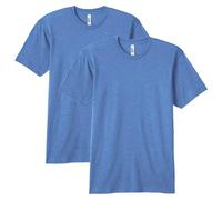 American Apparel Unisex-Erwachsene Tri-Blend Track, Style Gtr401, 2-Pack T-Shirt, Athletic Blue, X-Groß (2er Pack)