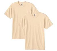American Apparel Unisex-Erwachsene Tri-Blend Track T-Shirt, Stil Gtr401, 2er-Pack, Tri-Creme (2er-Pack), L