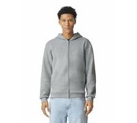 American Apparel Unisex Reflex Fleece Full Zip Hoodie Sweatshirt Grf497aa Kapuzenpullover, Meliert, Grau, Large