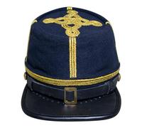 American Civil War Field Officer Union Kepi Major/Colonel - 100% Navy Blue Wool Cloth Hat/Cap, Marineblau, SMALL