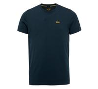 PME Legend Herren Rundhals T-Shirt Cold DYE Regular Fit Schwarz Weiss Grün Blau, Größe:XL, Farbe:Sky Captain 5073