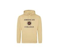 American College USA, Sweat Shirt, Pullover, Herren, Damen, Westen, Hoodies, Fleece, Thermo, Mit Kapuze, Unisex, Manner, Frauen Kleidung, Modell ACSCW7 BEIGE L