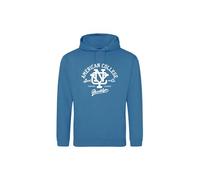 AMERICAN COLLEGE USA, Sweat Shirt, Pullover, Herren, Damen, Westen, Hoodies, Fleece, Thermo, Mit Kapuze, Unisex, Manner, Frauen Kleidung, Modell ACSCW6 Indigo XXL