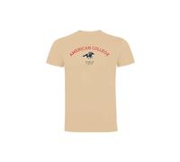 AMERICAN COLLEGE USA, T Shirt, Polo, Herren, Damen, Hemden, Hemd, Sweat Shirt, Casual, Sportlich, Bedruckt Unisex, Manner, Frauen, Kleidung, Modell ACTSW3 BEIGE XXL