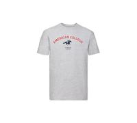 AMERICAN COLLEGE USA, T Shirt, Polo, Herren, Damen, Hemden, Hemd, Sweat Shirt, Casual, Sportlich, Bedruckt Unisex, Manner, Frauen, Kleidung, Modell ACTSW3 MELL Grey L
