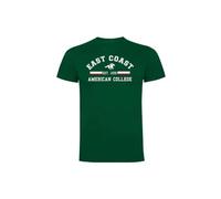 AMERICAN COLLEGE USA, T Shirt, Polo, Herren, Damen, Hemden, Hemd, Sweat Shirt, Casual, Sportlich, Bedruckt Unisex, Manner, Frauen, Kleidung, Modell ACTSW2 Dark Green L