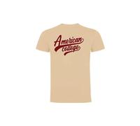 AMERICAN COLLEGE USA, T Shirt, Polo, Herren, Damen, Hemden, Hemd, Sweat Shirt, Casual, Sportlich, Bedruckt Unisex, Manner, Frauen, Kleidung, Modell ACTSW1 BEIGE XXL