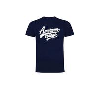 AMERICAN COLLEGE USA, T Shirt, Polo, Herren, Damen, Hemden, Hemd, Sweat Shirt, Casual, Sportlich, Bedruckt Unisex, Manner, Frauen, Kleidung, Modell ACTSW1 Navy XXL