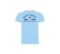 AMERICAN COLLEGE USA, T Shirt, Polo, Herren, Damen, Hemden, Hemd, Sweat Shirt, Casual, Sportlich, Bedruckt Unisex, Manner, Frauen, Kleidung, Modell ACTSW2 Sky Blue XL