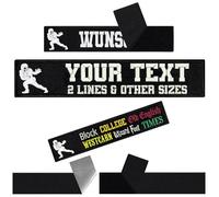 American Football Player Patch personalisiert mit Klettverschluss - Klettpatch personalisieren - Aufnäher mit Klett individuelle Namensschilder - Klett Patch selbst gestalten - 125x25mm