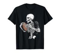 American Football Skelett Herren Jungen Fan T-Shirt