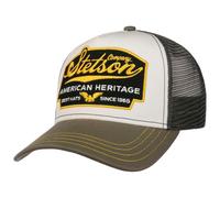 Stetson American Heritage Trucker Cap Herren Snapback mit Netzeinsatz Meshcap Sommer Winter Baseball grau One Size Small