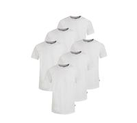 American-Shirt JOCKEY "American T-Shirt", Herren, Gr. S, weiß, Single Jersey, Obermaterial: 100% Baumwolle, unifarben, relaxed fit hüftbedeckend, Rundhals, gerader Abschluss, Shirts, flache Nähte, Rel