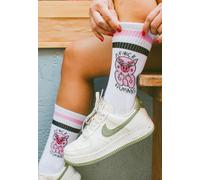 American Socks - F*ck Humans Mid High White - Socken - Weiß - Onesize - 67% Baumwolle, 21% Polyamide, 6% Polyester, 6% Elastane Weiß Onesize