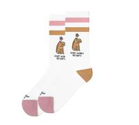 American Socks Halbhohe Socken, mit Be Capy-Aufdruck | hergestellt in Barcelona | Vegan Friendly, geruchsneutral, antibakterielles Material | doppelte Verstärkung an Sohle, Zehen und Ferse, Bedruckt,
