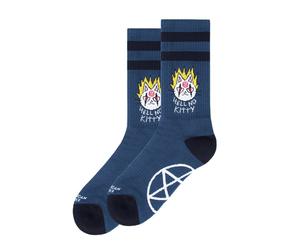 American Socks Hell no kitty - Mid High Socken blau in Standard