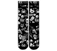 American Socks Hella Hot - Mid High Socken schwarz weiß in L-XL
