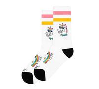 AMERICAN SOCKS Vive Le Croissant Socken, mittelgroß, Einheitsgröße EU 36-46, weicher und atmungsaktiver Stoff, 68 % Baumwolle, geeignet für Veganer, Design in Barcelona, originelle Unisex-Socken