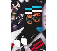 American Socks x Ozzy Osbourne - Bat Mid High - Socken - Schwarz - Onesize - 67% Baumwolle, 21% Polyamide, 6% Polyester, 6% Elastane Schwarz Onesize
