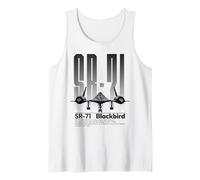 American SR71 Blackbird Spionageflugzeug Militär Luftfahrt Kunst Tank Top