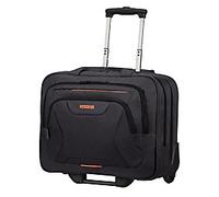 American Tourister AT Work - 15.6 Zoll Laptoptasche mit Rollen, 44 cm, 22 L, Schwarz/Orange (Black/Orange)