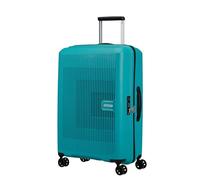 American Tourister Aerostep Spinner Check-in-Koffer, 67 cm | Türkis, erweiterbarer Hartschalenkoffer, 67H x 46W x 26D cm, 66.5/72.5 L, 3.1 kg, mit TSA-Schloss