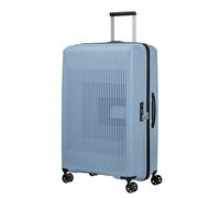 American Tourister Aerostep Spinner Check-in-Koffer, 75 cm | Grau, erweiterbarer Hartschalenkoffer, 77H x 50W x 29D cm, 101.5/109 L, mit TSA-Schloss und Kreuz-Packgurten