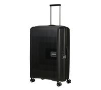 American Tourister Aerostep - Spinner L, Erweiterbarer Koffer, 77 cm, 101.5/109 L, Schwarz (Black)