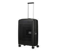American Tourister Aerostep - Spinner M, Erweiterbarer Koffer, 67 cm, 66.5/72.5 L, Schwarz (Black)