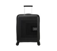 American Tourister Aerostep - Spinner S, Erweiterbarer Handgepäck, 55 cm, 36/40 L, Schwarz (Black)