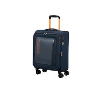American Tourister Aktivus Reisekoffer Weichgepäck S (Handgepäck) erweiterbar Dark Navy/ Radiant Orange