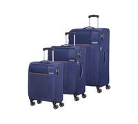 American Tourister - American Tourister Fun Cruise Navy Orange Koffer/Trolley Set 3tlg. blau