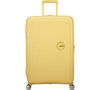 American Tourister Soundbox - Hartschalenkoffer Groß, 77 cm - Trolley Koffer mit 4 Rollen, TSA-Schloss, Erweiterbar & Leicht, 97/110L, Pastellgelb (Pastel Yellow)