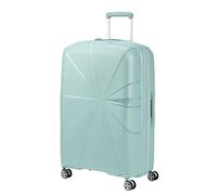Hartschalen-Trolley AMERICAN TOURISTER "STARVIBE, in verschiedenen Farben und Größen", Damen, Gr. B/H/T: 40cm x 55cm x 20cm 37 l, blau (metallic surf blau), Polypropylen, unifarben, Koffer, Handgepäck