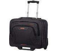 American Tourister at Work - 15.6 Zoll Laptoptasche mit Rollen, 44 cm, 22 L, Schwarz/Orange (Black/Orange)