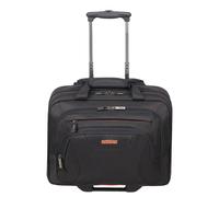American Tourister AT Work - 15.6 Zoll Laptoptasche mit Rollen, 44 cm, 22 L, Schwarz/Orange (Black/Orange)