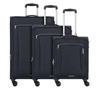 American Tourister Avantour 4 Rollen Kofferset 3-teilig mit Dehnfalte blau