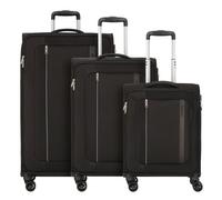 American Tourister Blazing Ride 4 Rollen Kofferset 3-teilig mit Dehnfalte black-grey (TAS048347) schwarz