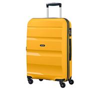 American Tourister Bon Air Spinner Check-in-Koffer, 66 cm | Gelb, Hartschalenkoffer, 66H x 46W x 25.5D cm, 57.5 L, 3.4 kg, mit TSA-Schloss, Kreuz-Packgurten und Polypropylen-Schale