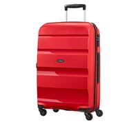 American Tourister Bon Air Spinner Check-in-Koffer, 66 cm | Rot, Hartschalenkoffer, 66H x 46W x 25.5D cm, 57.5 L, 3.4 kg, mit TSA-Schloss, innenl. Kreuzgurten und Polypropylen-Schale