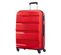 American Tourister Bon Air Spinner Check-in-Koffer, 75 cm | Rot, Hartschalenkoffer, 75H x 54W x 29D cm, 91 L, 4.2 kg, mit TSA-Schloss, Kreuz-Packgurten und Polypropylen-Schale