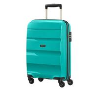 American Tourister Bon Air Spinner Handgepäckkoffer, 55 cm | Türkis, Hartschalenkoffer, 55H x 40W x 20D cm, 31.5 L, 2.5 kg, mit TSA-Schloss und Kreuz-Packgurten