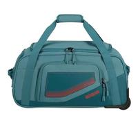 American Tourister City Racer - Reisetasche mit Rollen 55 cm, 50 L - Handgepäck mit viel Stauraum und Schuhfach - Wasserabweisend, Smart Sleeve, Robust - Blau (Petrol)